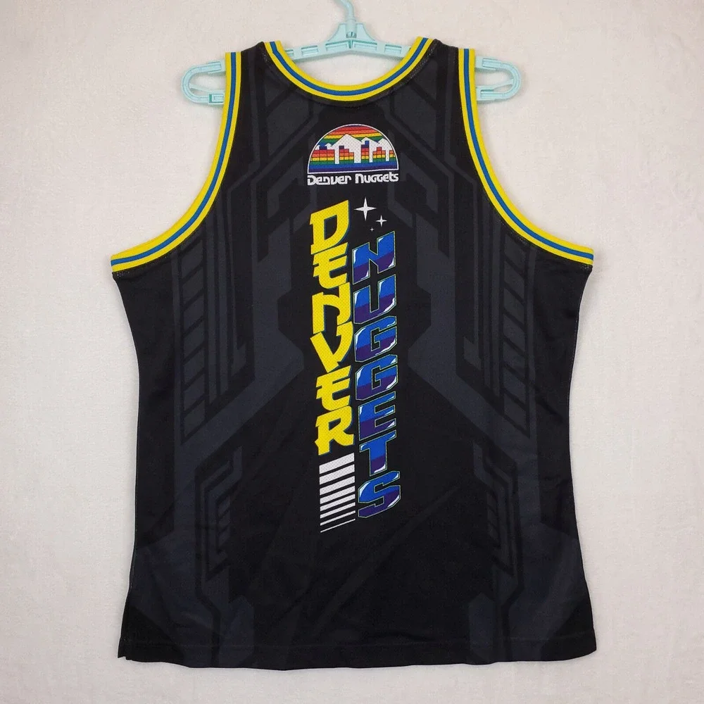 Denver Nuggets Mitchell‎ & Ness NBA Large Jersey Anime Character Art Black New
